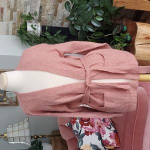 Pink vest cardigan
